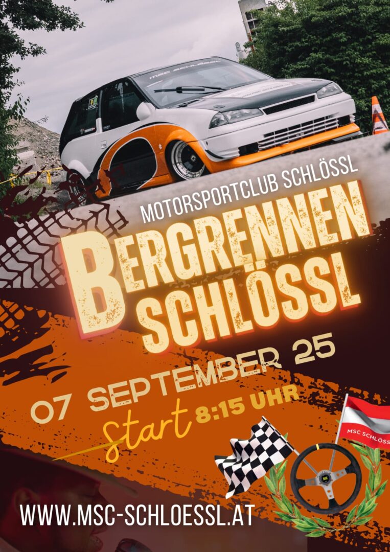 Bergrennen Schlössl am 07.09.2025 ab 08:15 Uhr