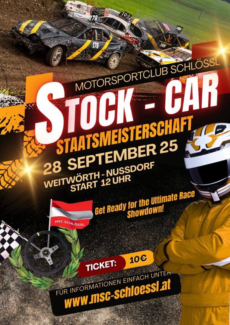 Stock-Car Staatsmeisterschaft am 28.09.2025 ab 12 Uhr